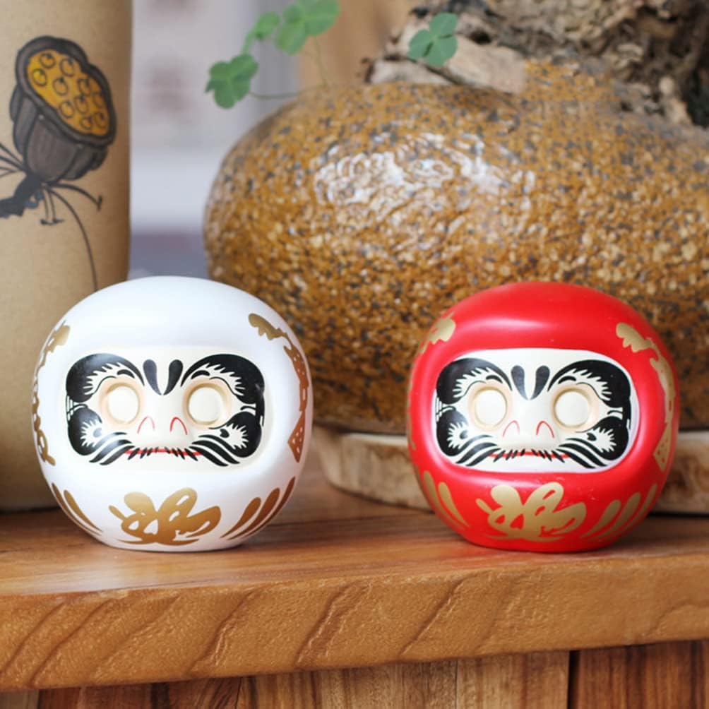 Daruma Doll Piggy Bank - Red