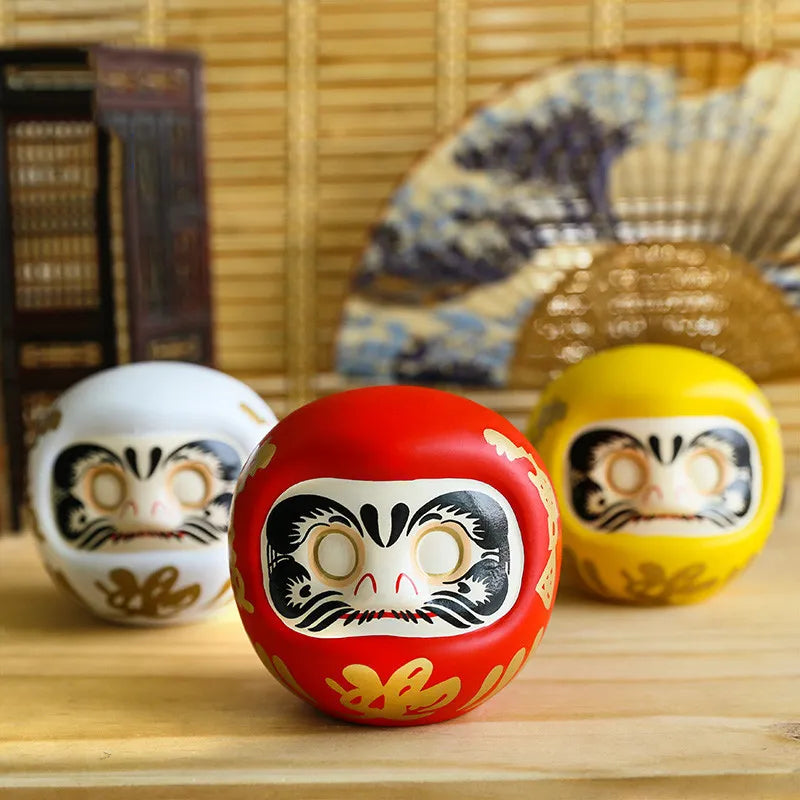 Daruma Doll Piggy Bank - Red