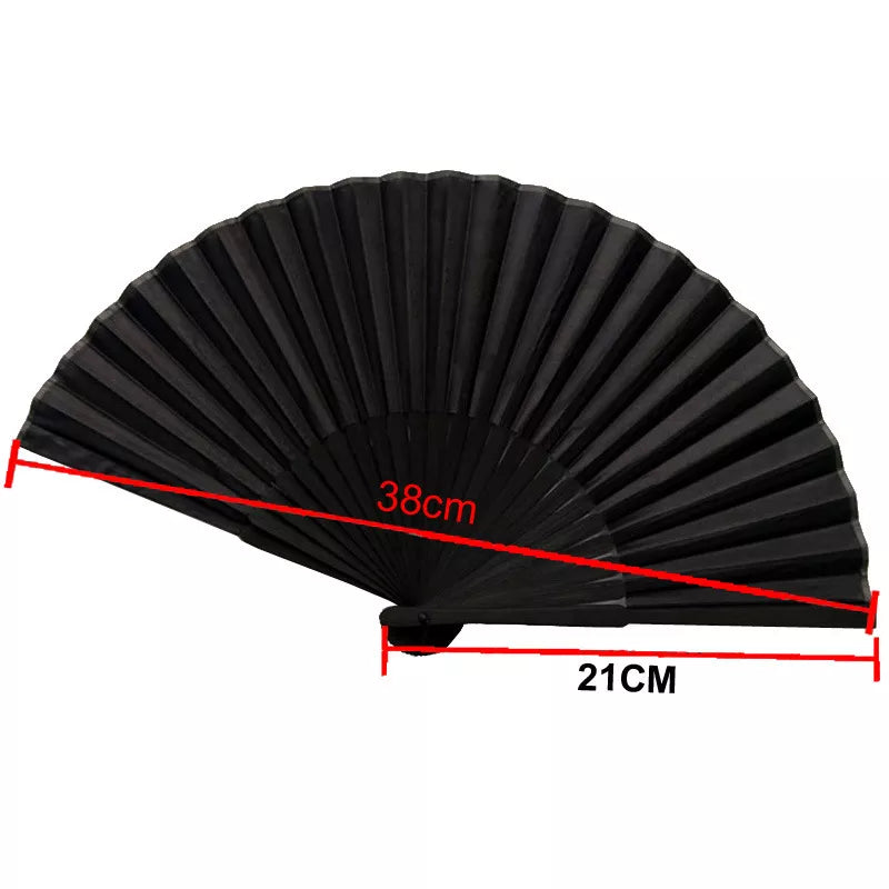 Classic Black Folding Fan