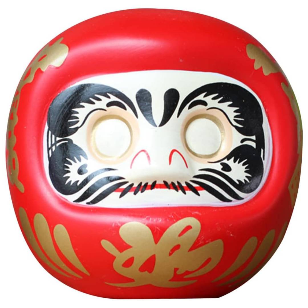 Daruma Doll Piggy Bank - Red