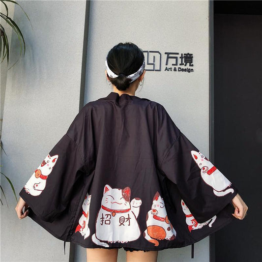 Maneki-Neko Kimono