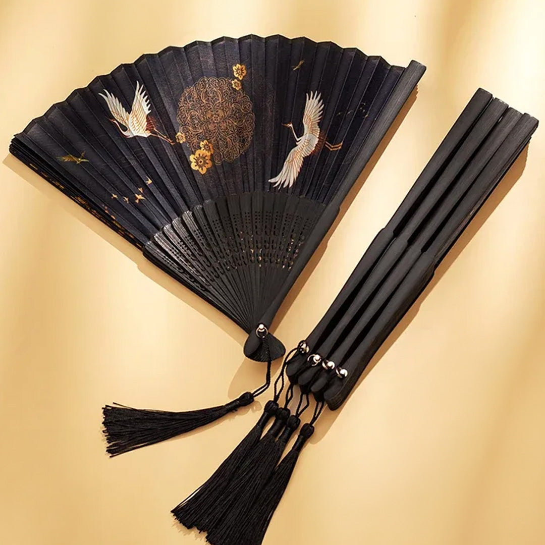 BlackandGoldhandfan