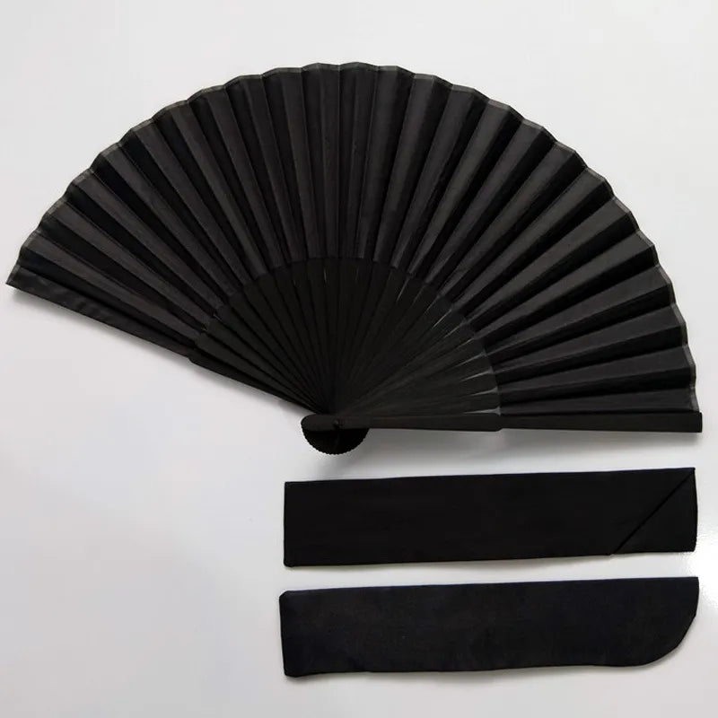 Classic Black Folding Fan