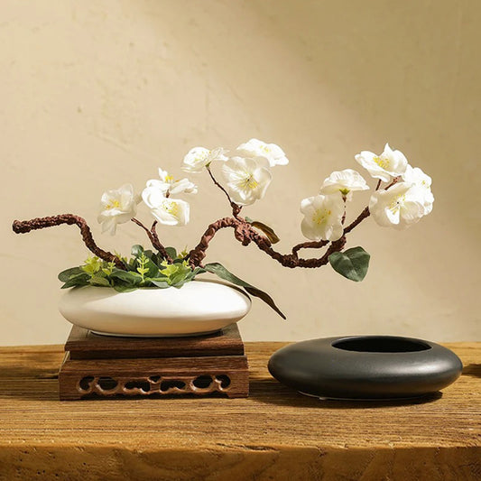 Zen Harmony Ceramic Bonsai Pot
