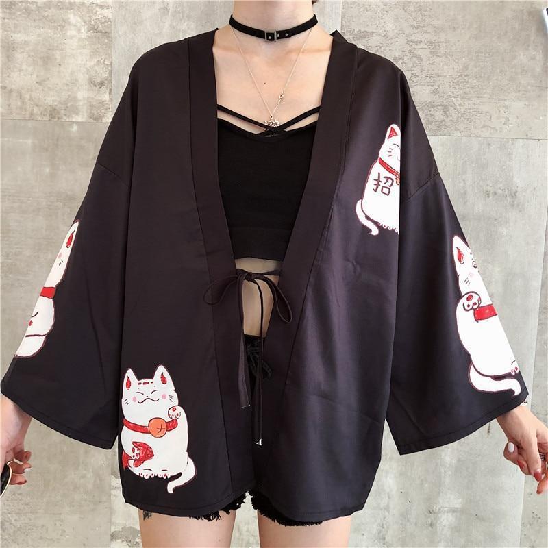 Maneki-Neko Kimono
